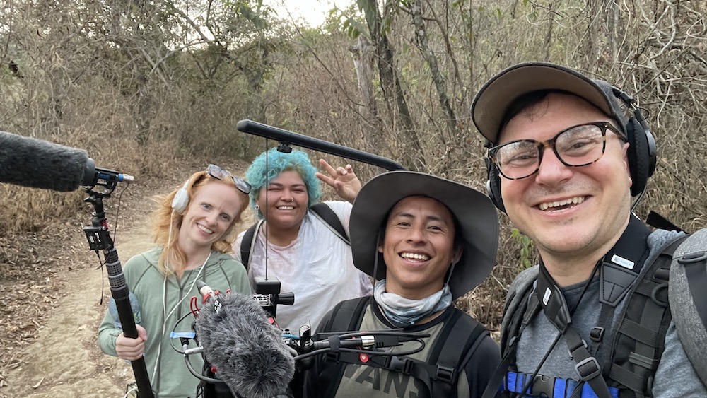 Comparsa film team out filming in Guatamala. The film is featured at the 26th Annual Woodstock Film Festival.