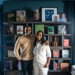 AphroChic Designers Bryan Mason and Jeanine Hayes. They designed the 2025 Kingston Design Showhouse Library and Patio.