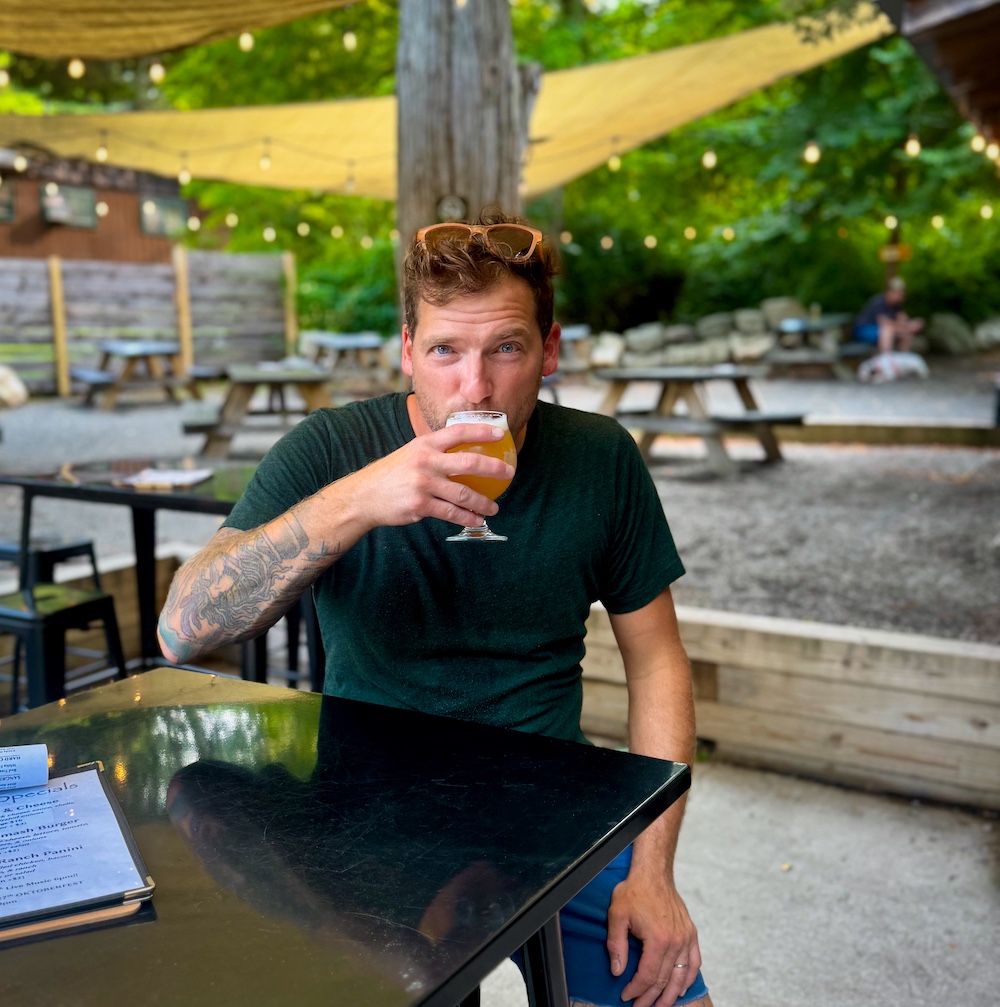 Owner + Brewmaster Kayne Konecny of Rough Cut Brewing in Kerhonkson NY