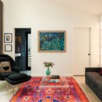 living room by Designer Kate Cummings who reimagines the "She-Shed" in Kerhonkson NY