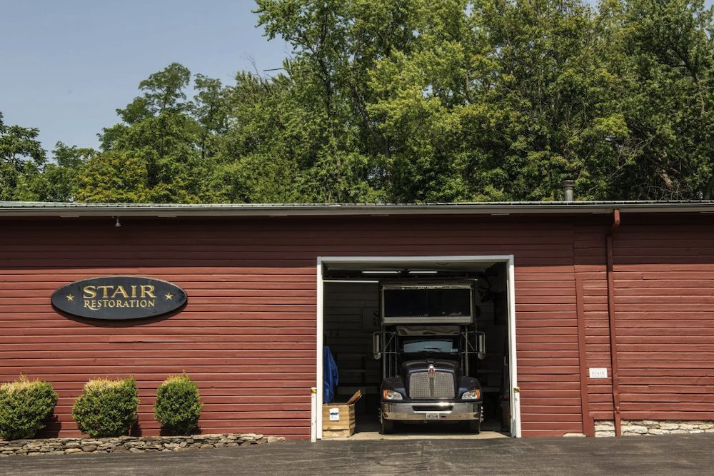 semi truck inside building at loading dock at 33 Maple Ave, Claverack-Red Mills NY