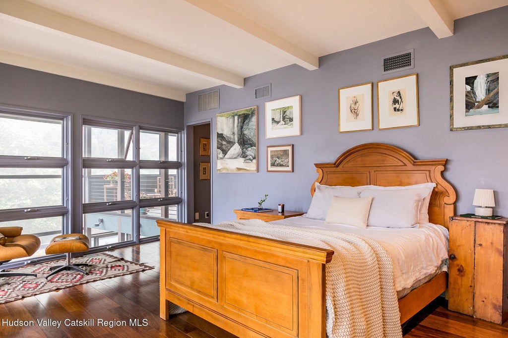 master bedroom at 306 Meads Mountain Road, Woodstock, NY 