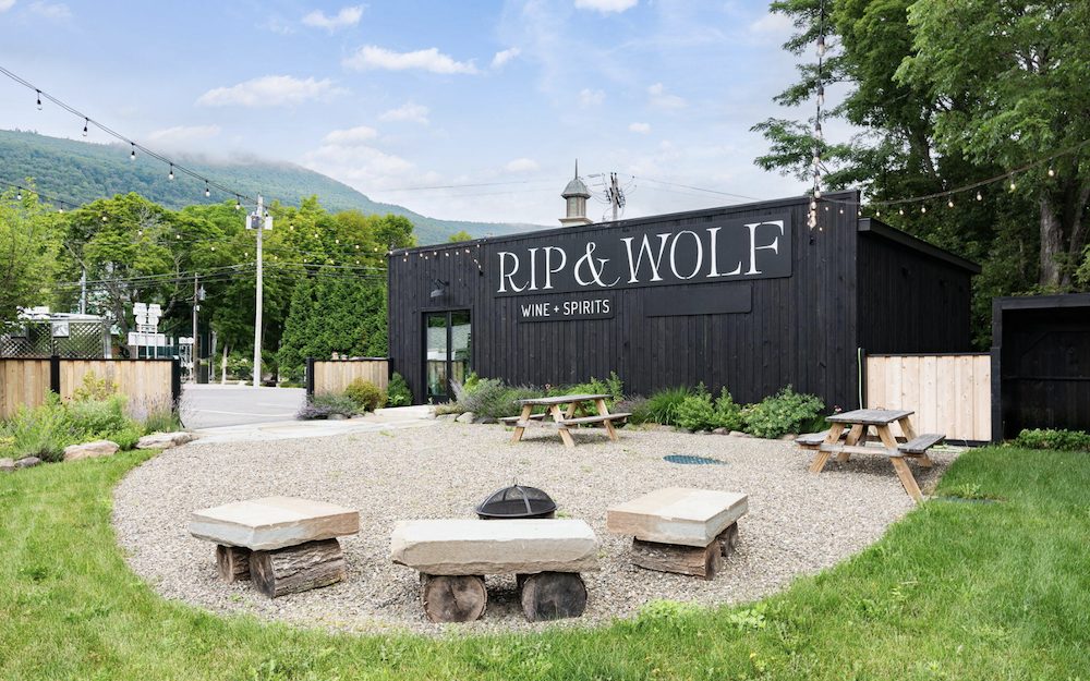 exterior view of Rip + Wolf Trading Post in Catskill, NY