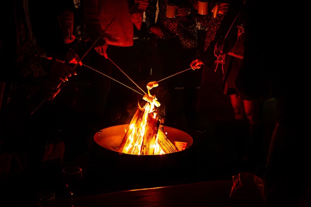 smores and firepit