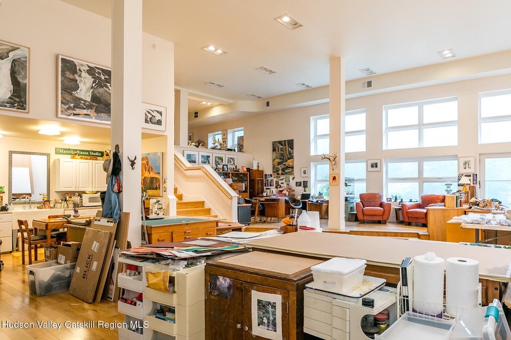 art studio at 306 Meads Mountain Road, Woodstock, NY
