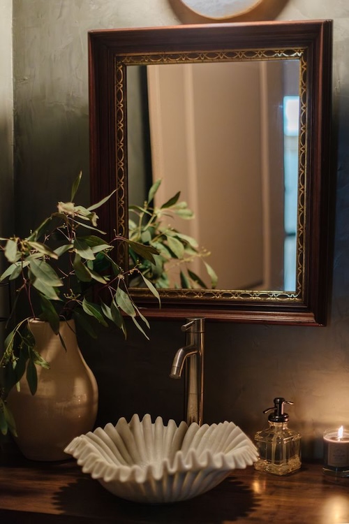 Bathroom Details at Woodstock Infusions in Woodstock NY
