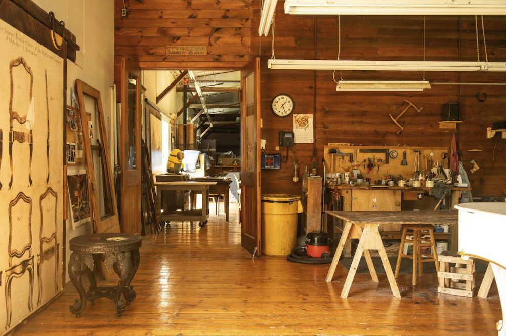 interior of workshop at 33 Maple Ave, Claverack-Red Mills NY