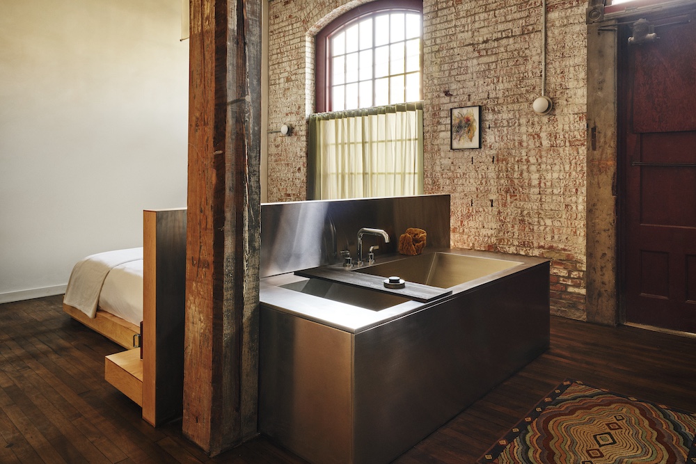 bath and bed at Pocketbook Hudson in Hudson NY