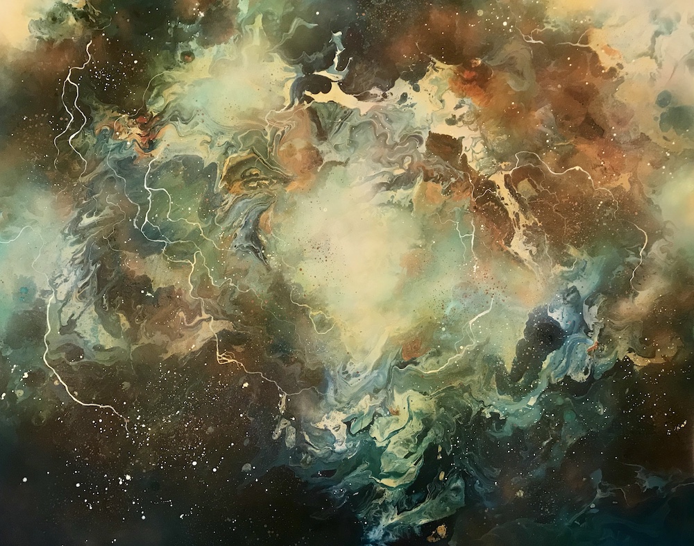 abstract painting by Artist Tara Bach in Saugerties NY