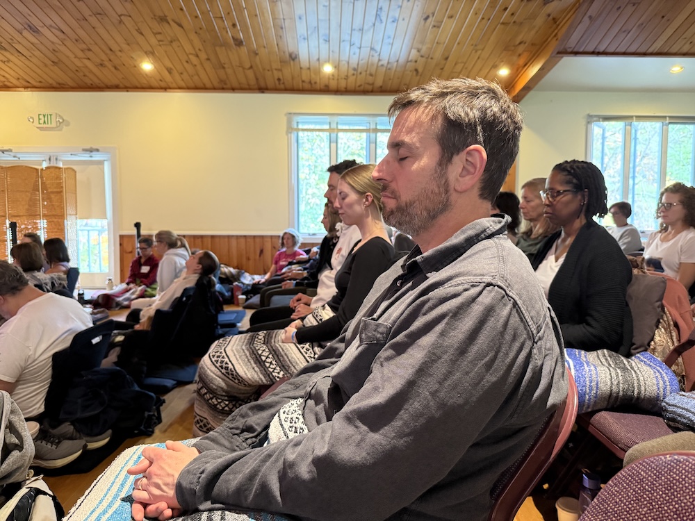 Mediation Session at Omega's Meditation Party