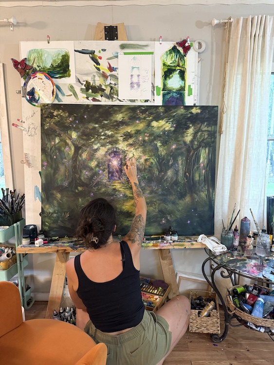 Artist Tara Bach in Saugerties NY