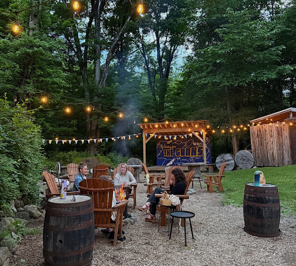 Outdoor vibes Rough Cut Brewing Co. in Kerhonkson NY