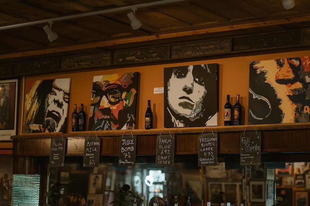 the bar at The Falcon in Marlboro NY