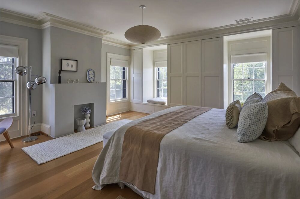 master bedroom and bed at 44 Main Street, Germantown NY