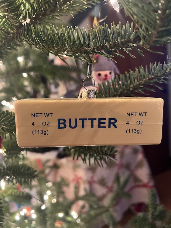 stick of butter ornament