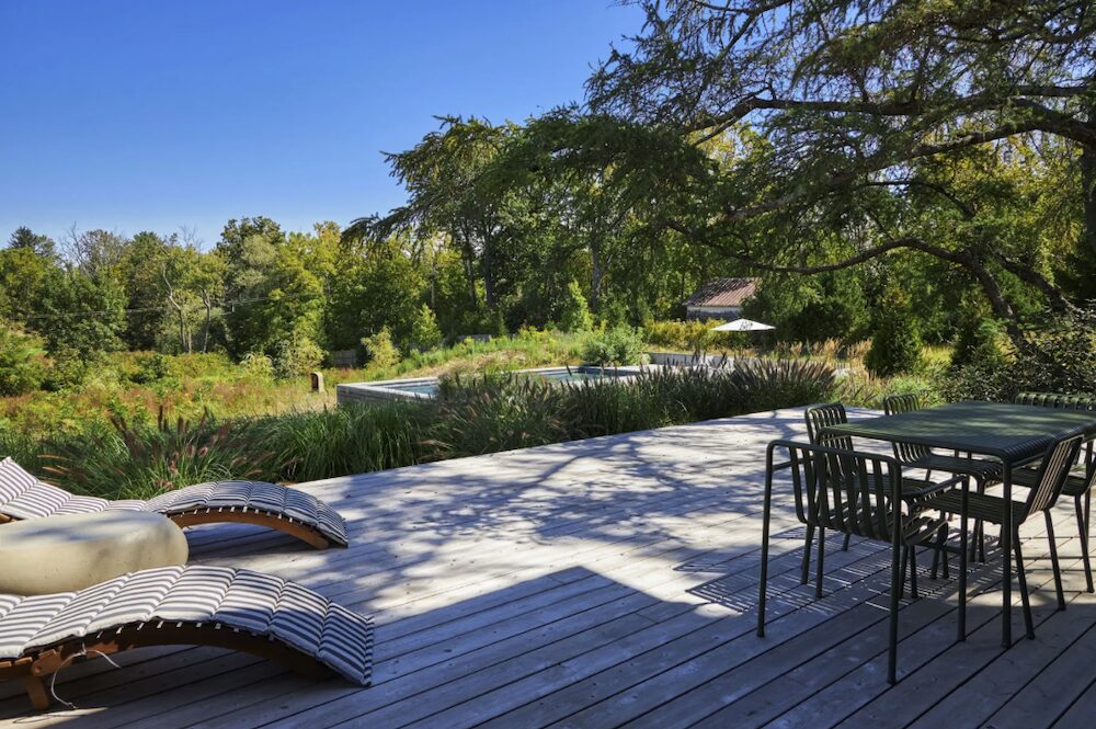 deck to backyard view at 44 Main Street, Germantown NY