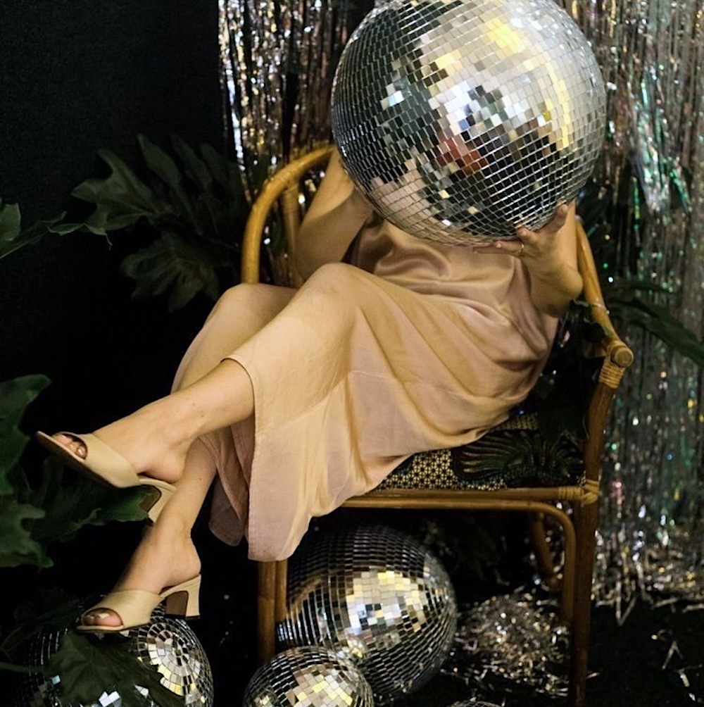 woman celebrating New Year's Eve