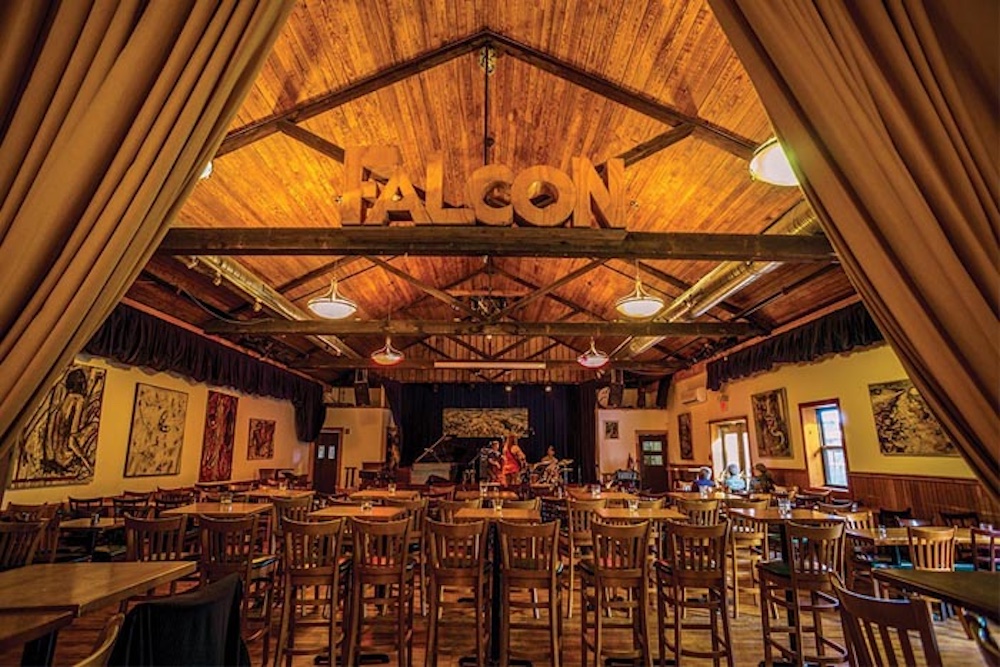 seating for a show at The Falcon in Marlboro NY