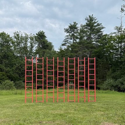 Ladder art installation