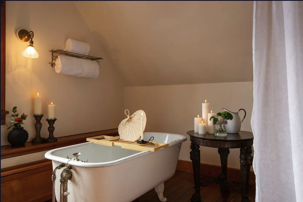 On the Market: bathtub at The Coykendall House a Stunning Queen Anne Victorian