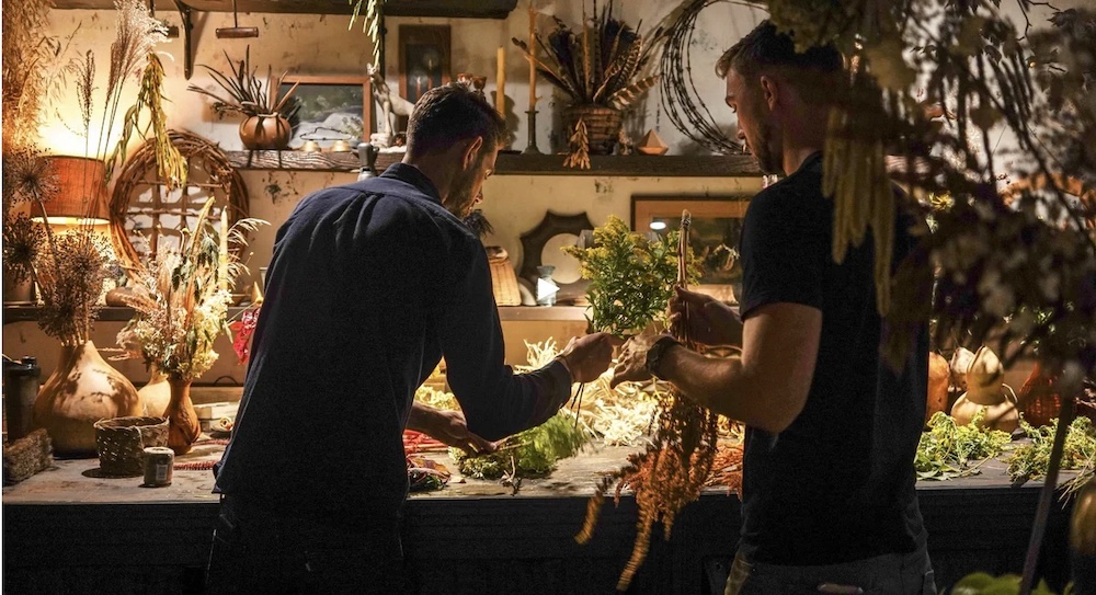 Carter Harrington and Todd Carr, Founders of Hort & Pott in Freehold NY working together