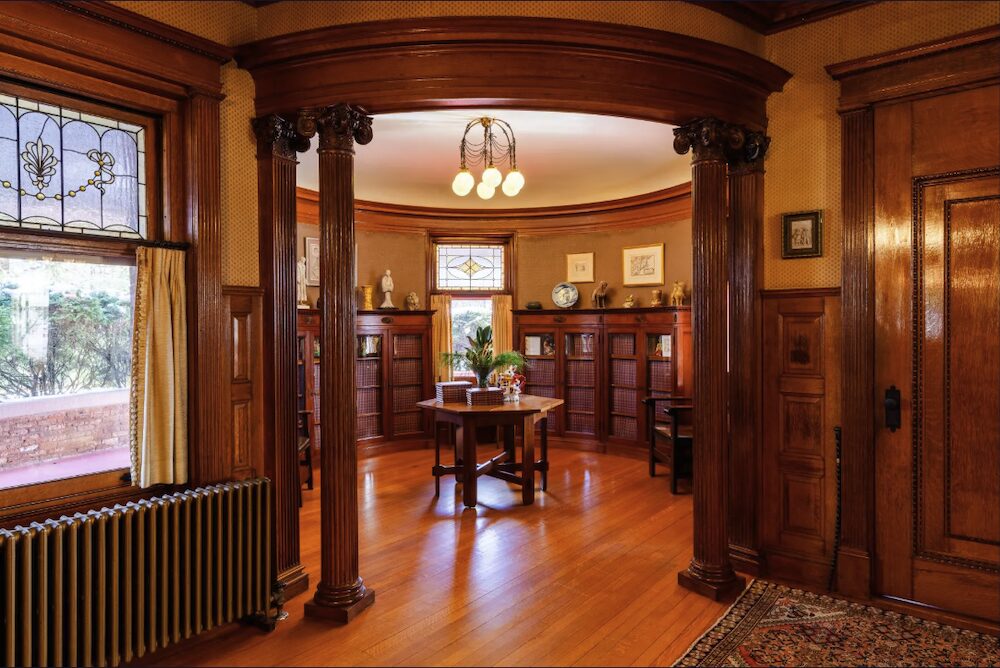 On the Market: The foyer at The Coykendall House a Stunning Queen Anne Victorian