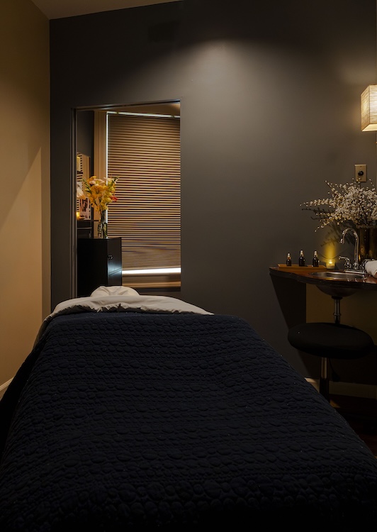 treatment room at Haven Spa in Rhinebeck