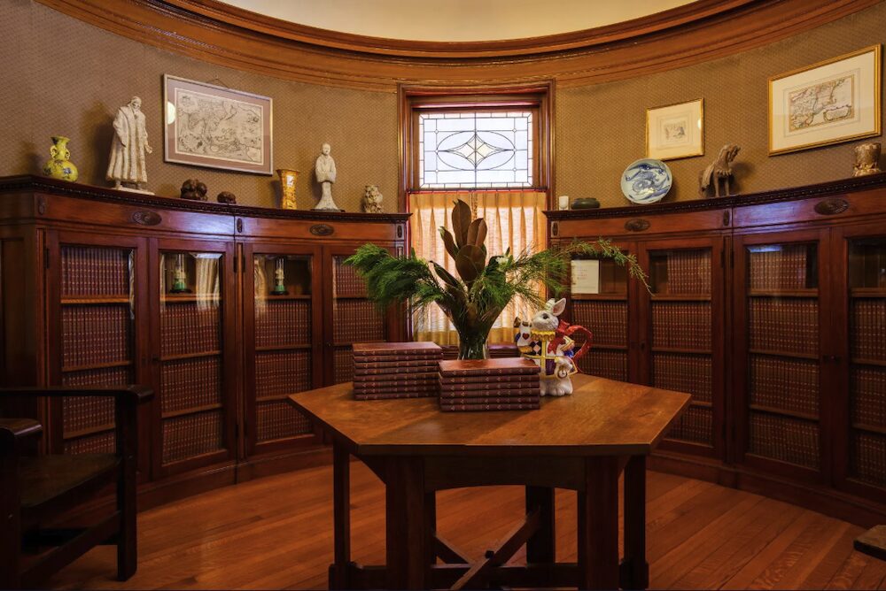 On the Market: The library at The Coykendall House a Stunning Queen Anne Victorian