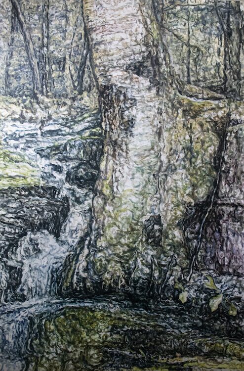 Dion Yannatos landscape at the Lockwood Gallery