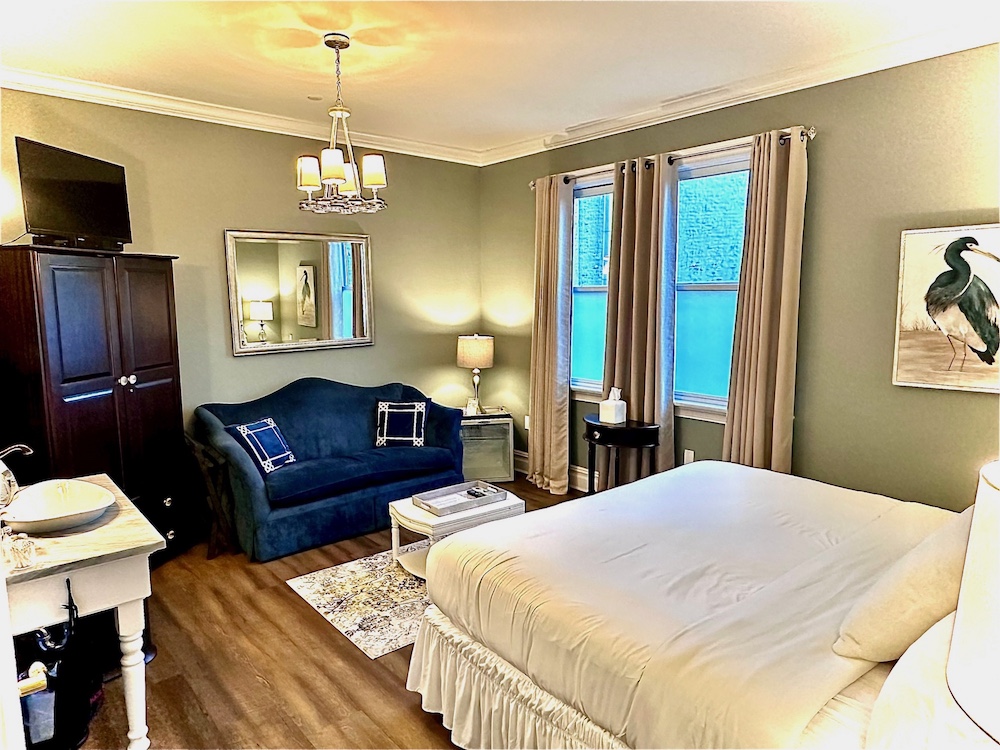 Bedroom in the Dutchess Hotel in Beacon NY