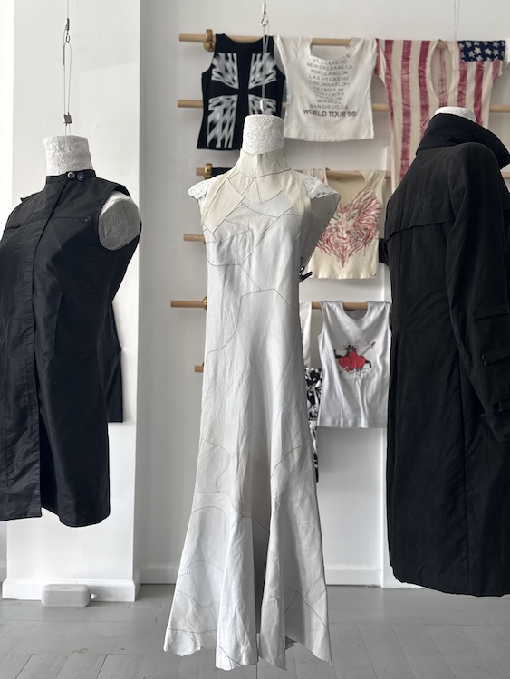 white dress by Daryl Kerrigan and Verse Work/Shop in Red Hook NY