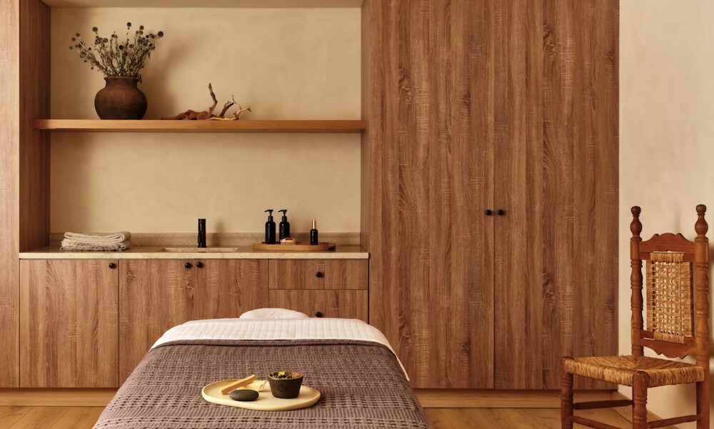 massage room at Wildflower Farms in Gardiner NY