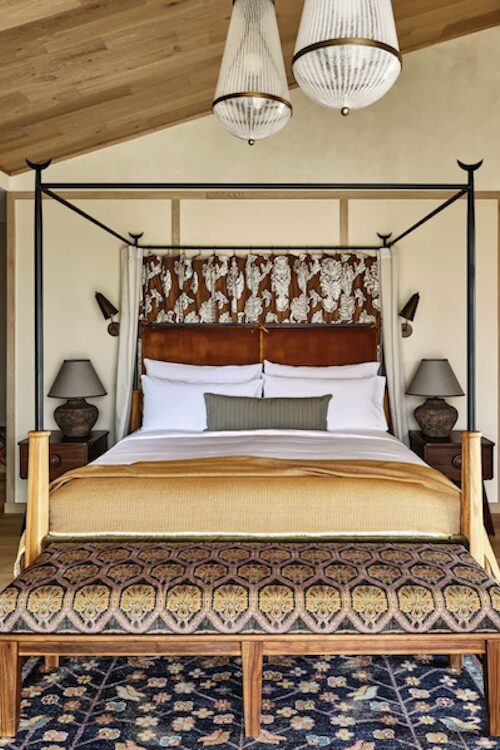 bed at Wildflower Farm in Gardiner NY