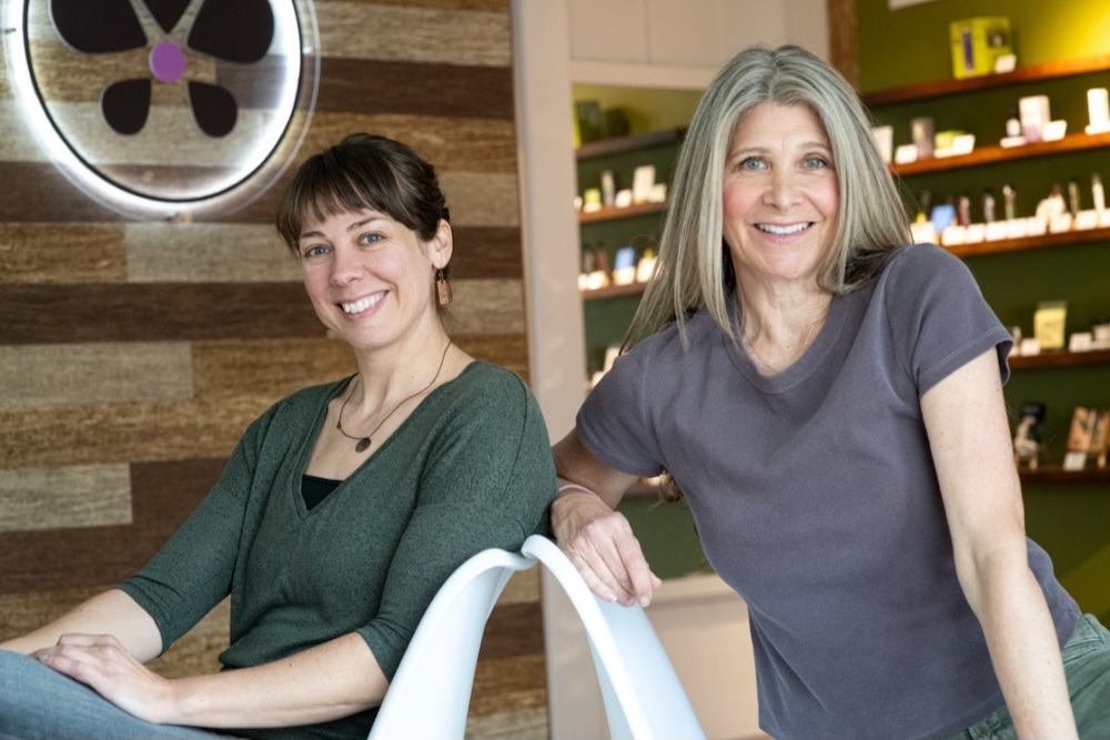 Courtney Beaupre and Melissa Gibson, founders or Herbal Cannabis Dispensary in Woodstock, NY. Photo by Dion August.
