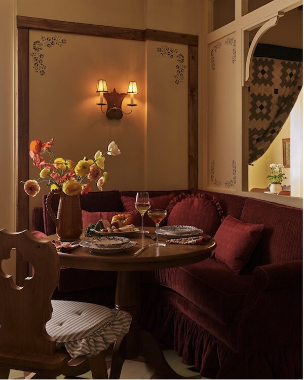 dining table at The Six Bells Countryside Inn in Rosendale NY