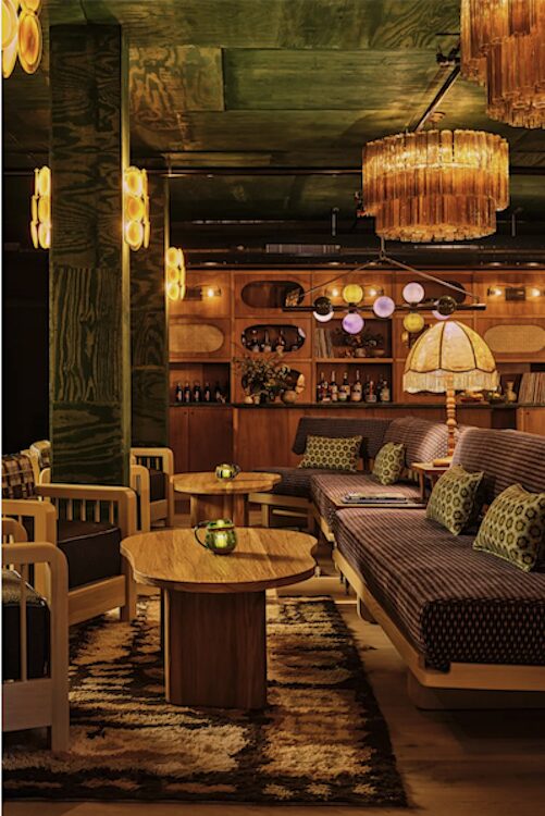 lounge at Wildflower Farm in Gardiner NY