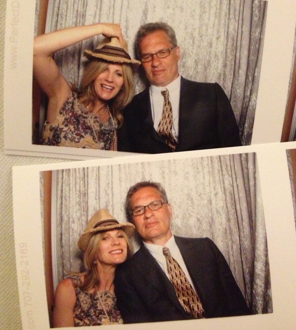 Lauren Bergman and Ed Lederman in a photo booth