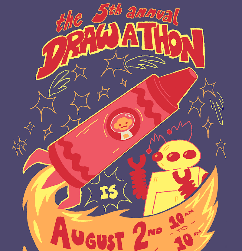 5th Annual DRAW-A-THON at the DRAW Studio, Kingston, NY