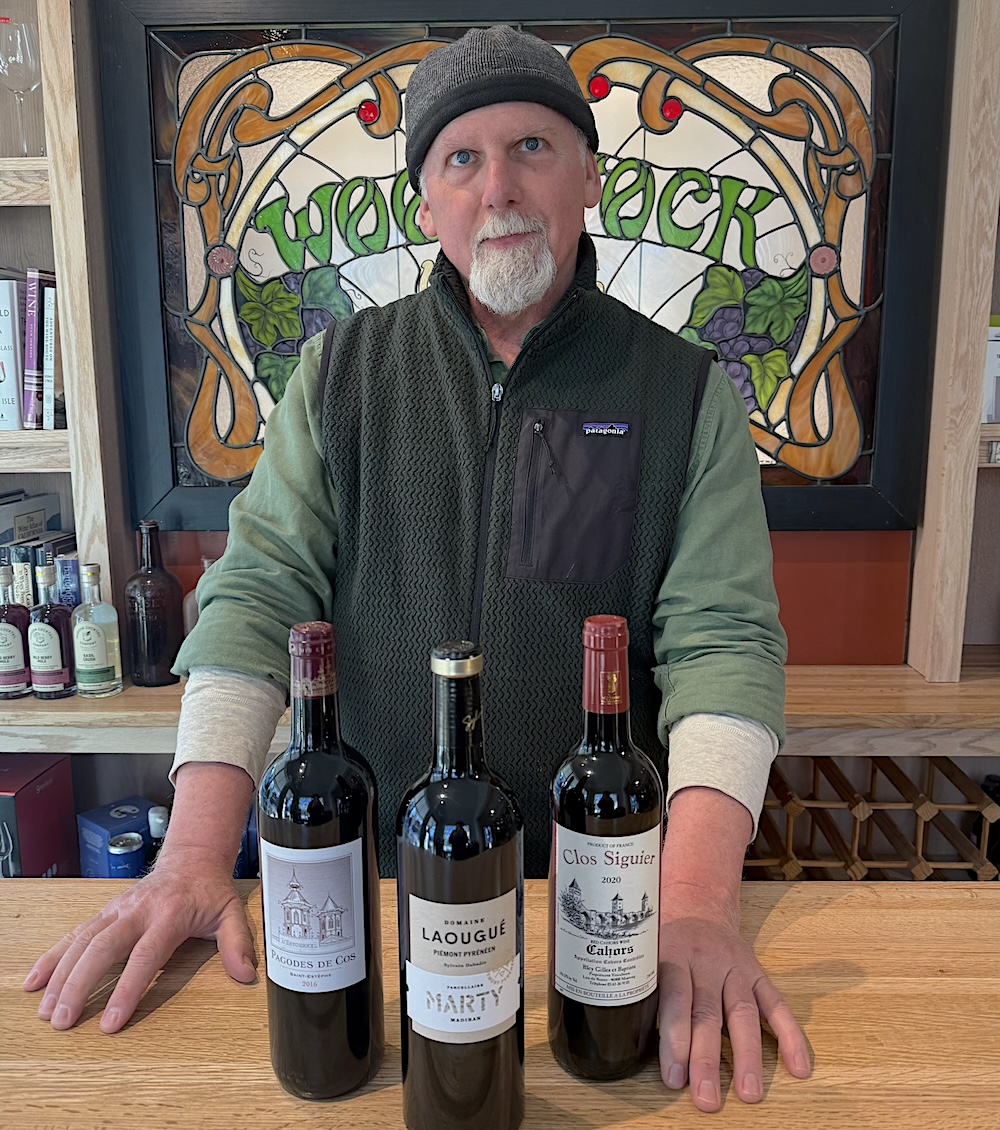 Wine recommendations for David Pinkard, owner of Woodstock Wine & Liquor