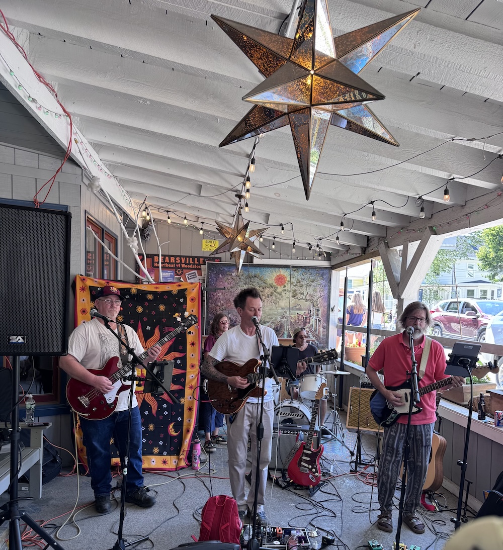 Bands outside HappyLife Productions Woodstock, NY