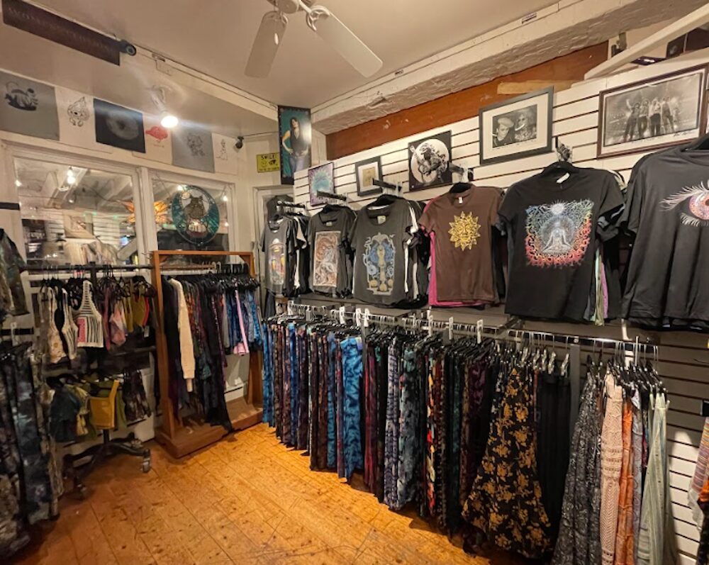 Inside Happy Life Productions Retail shop in Woodstock NY