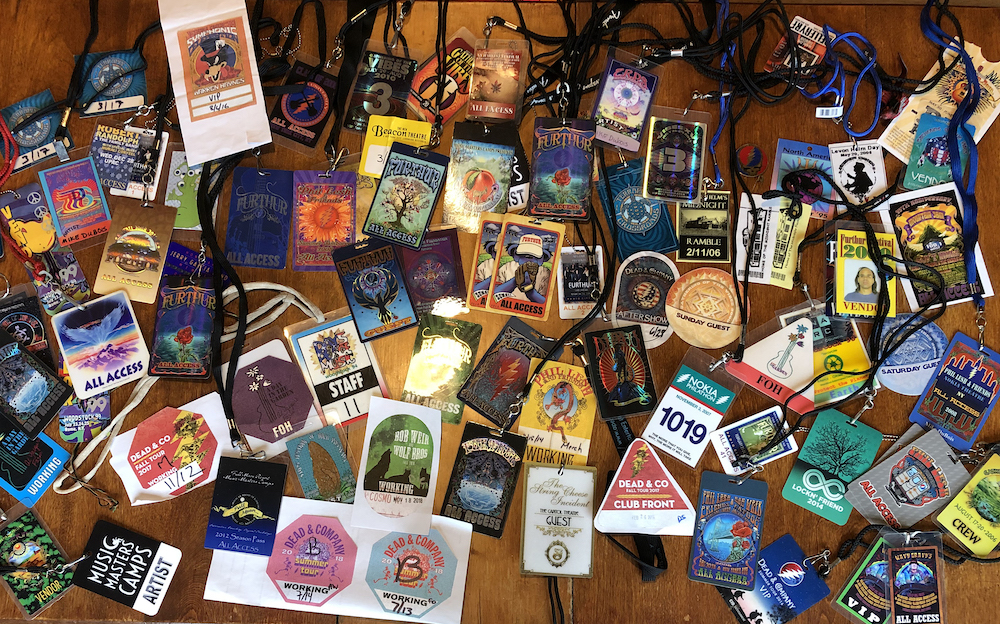 the Music Life of artist Mike Dubois through back stage passes