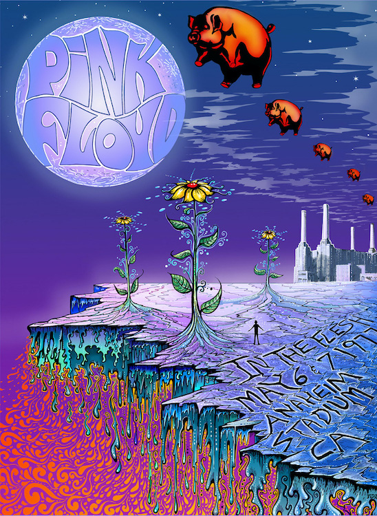 Pink Floyd Poster art by Mike Dubois