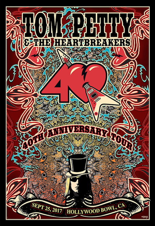 Tom Petty Poster art by Mike Dubois