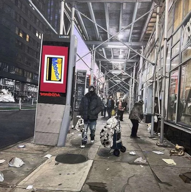 Artist Adrian Lee discusses his solo exhibition, "Mimetic Modes," at WAAM. His work blends oil, acrylic, and collage to challenge assumptions about realism.