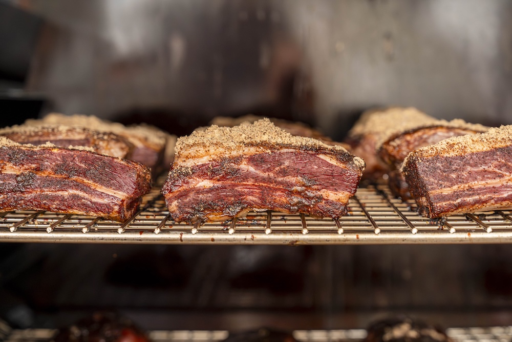 Homemade Bacon at Quattros Meat Market