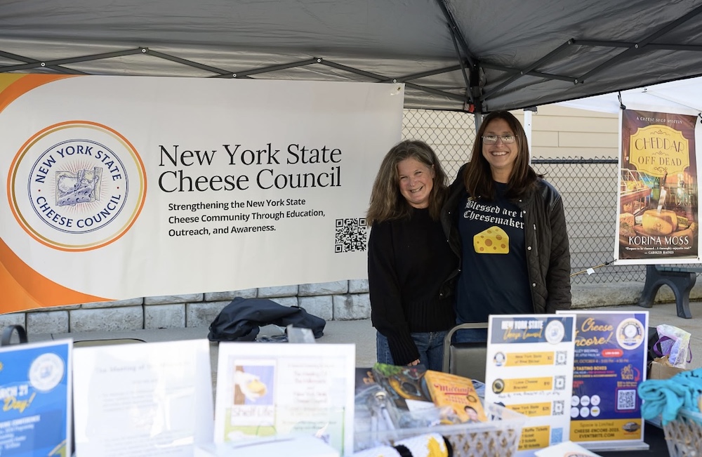 Becky and Rachel at NY State Cheese Festival.