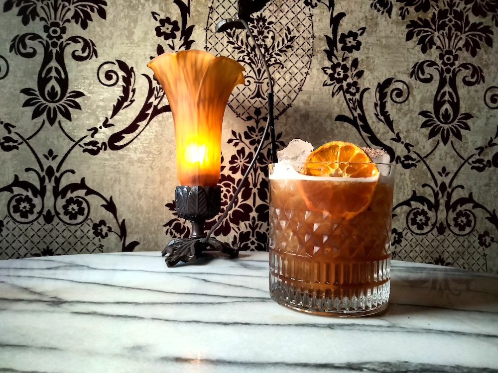 cocktail by Liquid Mercantile + Speakeasy Motors Whiskey Co in Gardiner NY