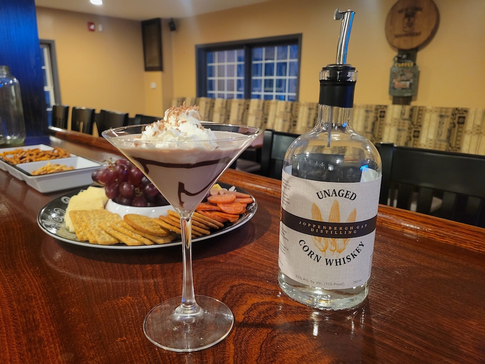 corn whiskey and cocktail by Joppenburgh Gap Distillery in Tilson NY