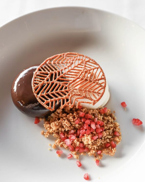 dessert at Mohonk Mountain House in New Paltz NY